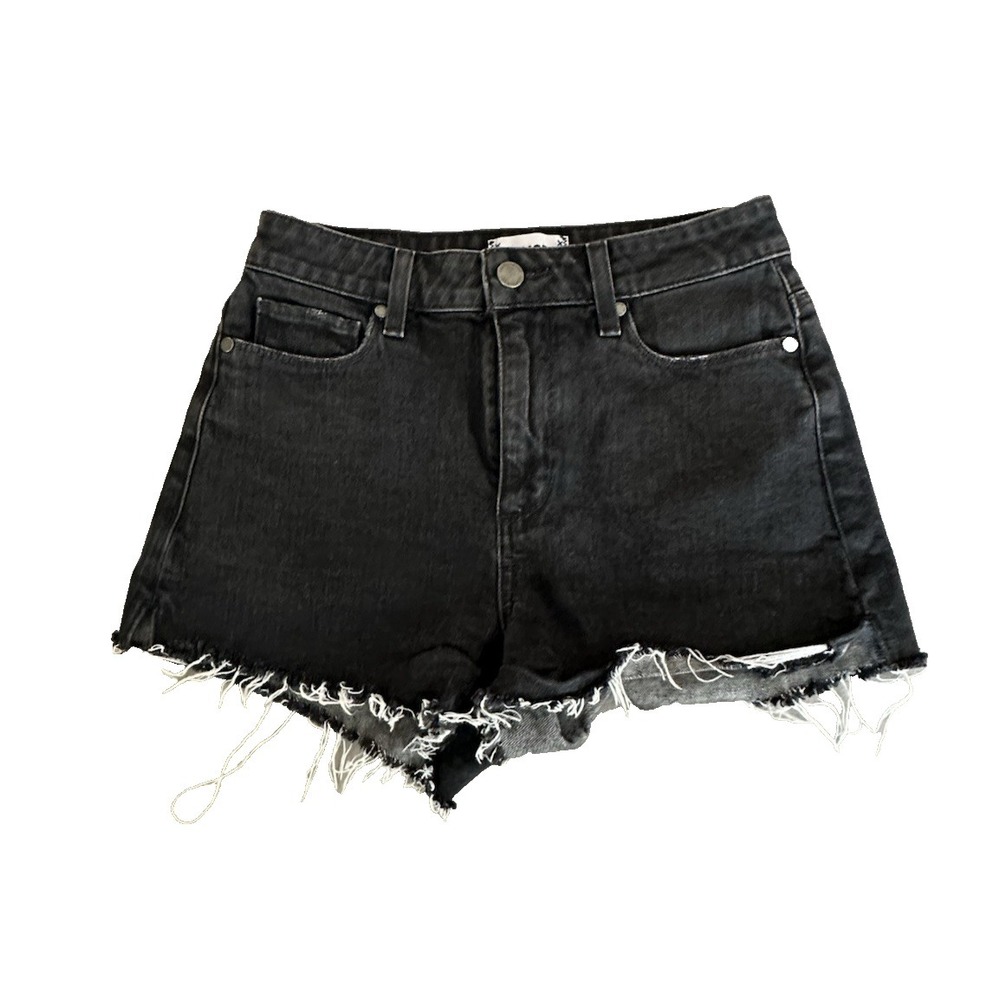 Paige Black Denim Cutoff Shorts Women's Size 26